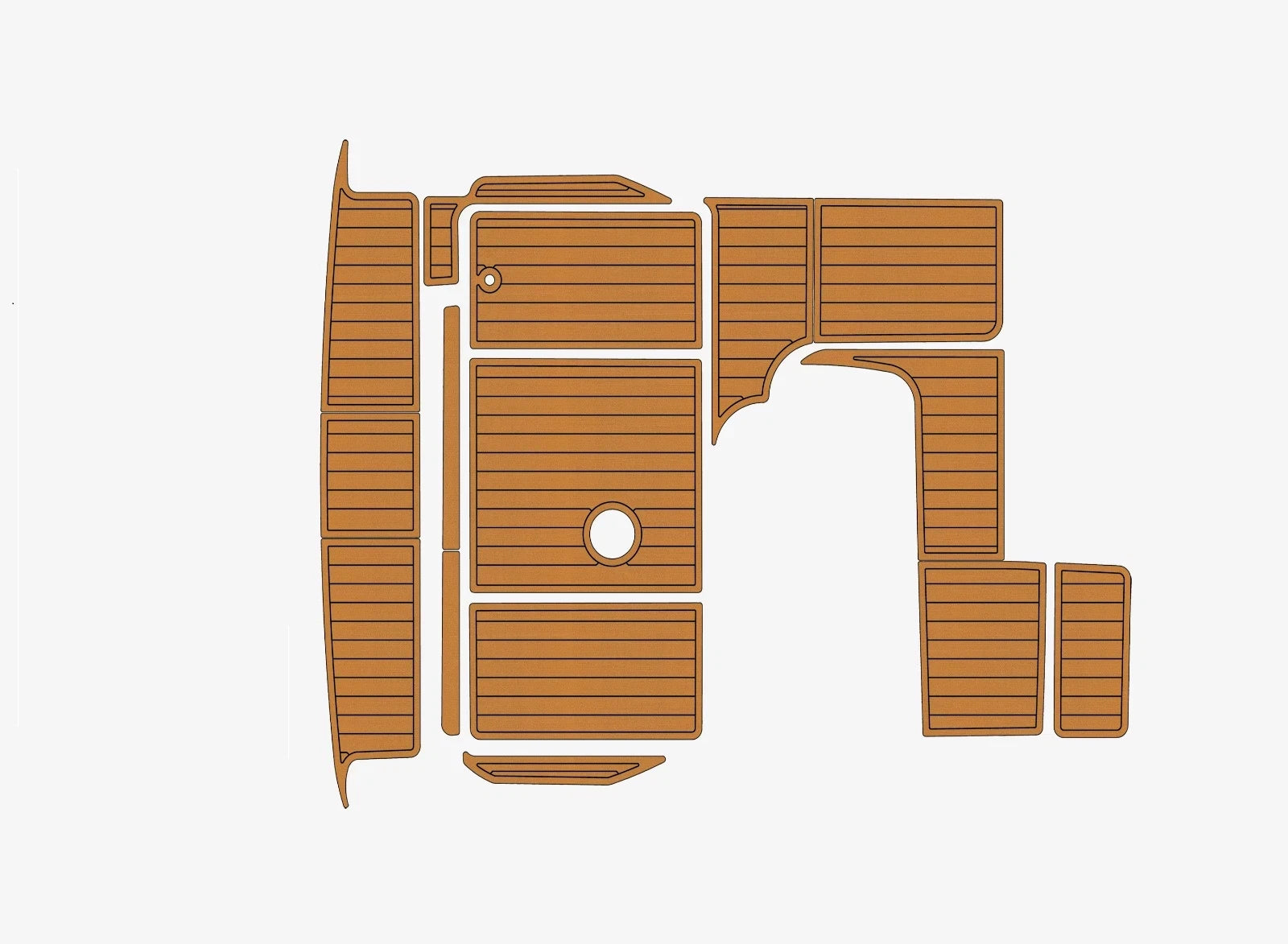 EVA Pad Teak Deck Flooring for Sea Ray 290 Sundancer (1995)