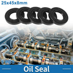 Set of 5 Oil Seal Rotary Shaft Seal Nitrile Rubber 25x45x8mm