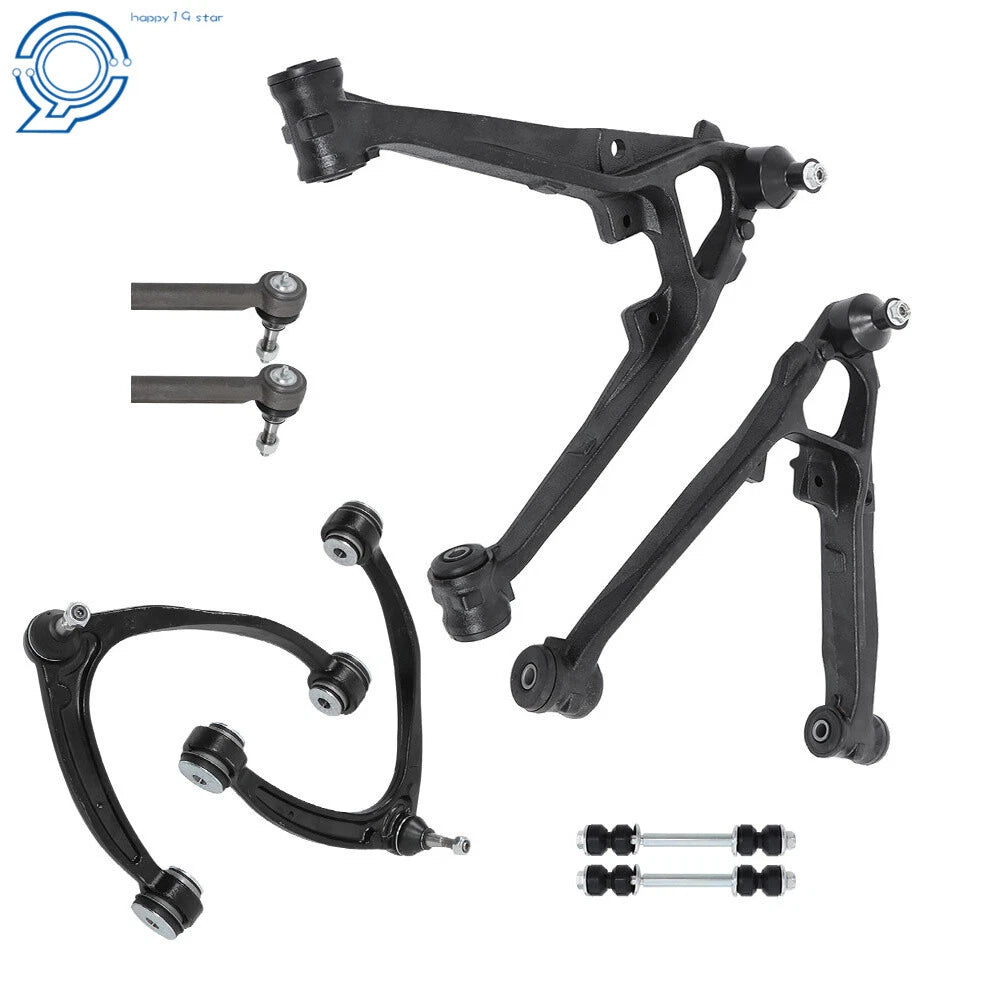 Set of 8 Front Upper and Lower Control Arms Kit for GMC Yukon Cadillac Escalade (2007–2014)