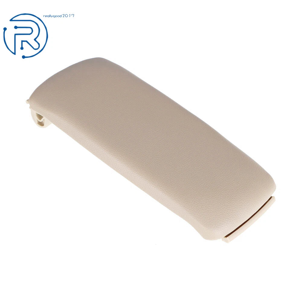 Leather Armrest Center Console Lid Cover for Audi A4 B7 (2005–2008) Beige