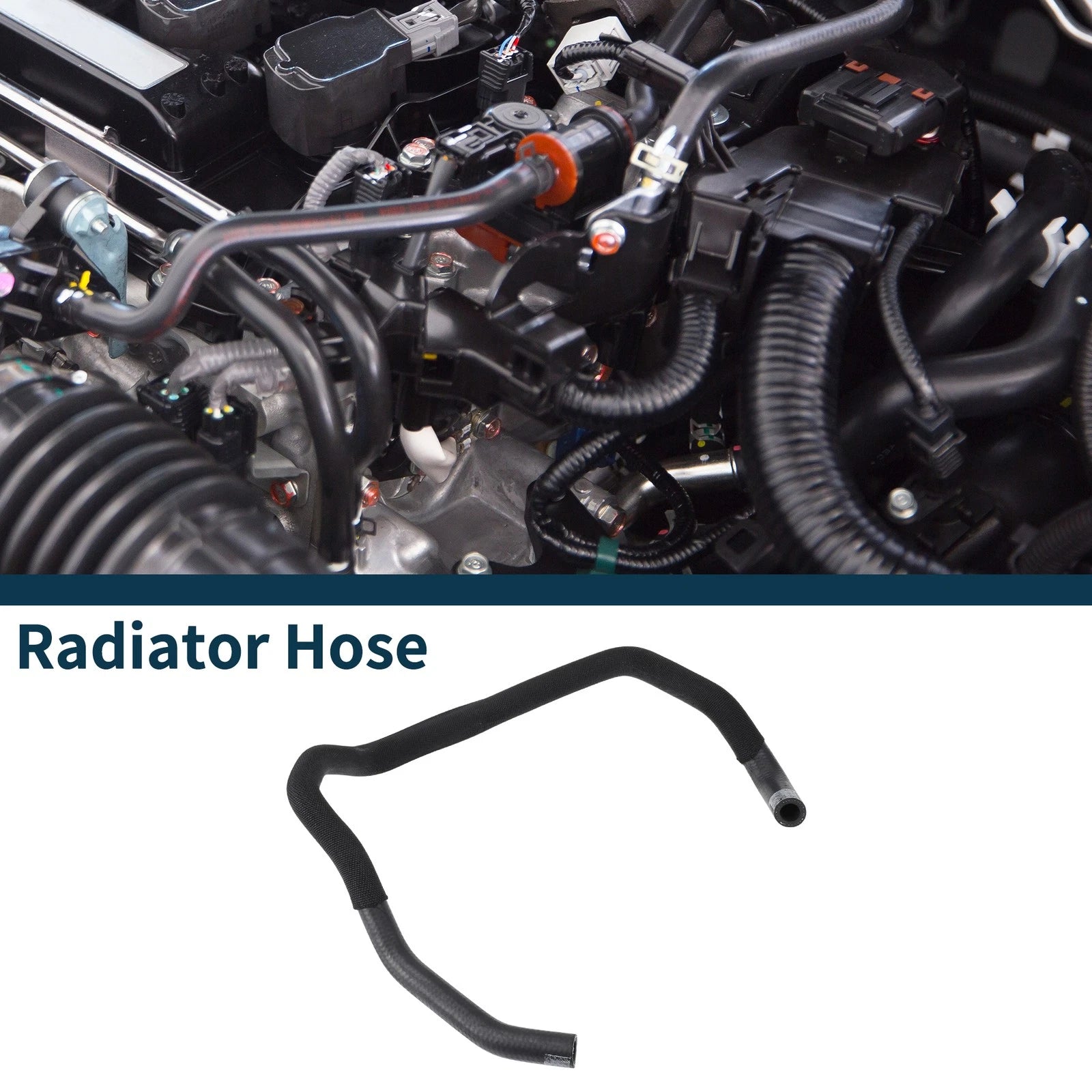 Radiator Hose Downpipe for Audi A6 (2007–2011) 4F0145925A Rubber Black