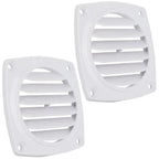 2X 3-Inch Louvered Flush Hose Ventilators for Universal Applications