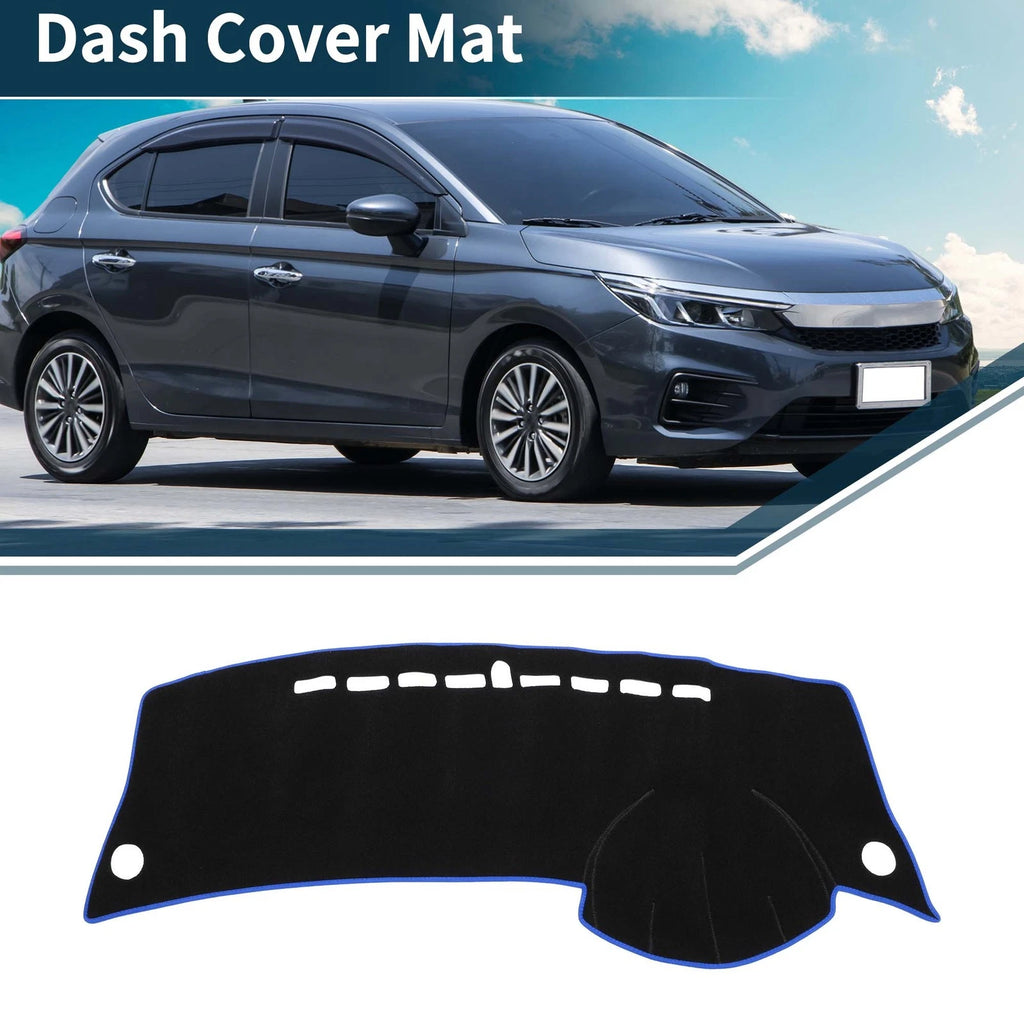 Dashboard Cover Mat for Honda City Grace (2008–2013) Black Blue