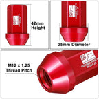 Set of 20 Closed End Lug Nuts M12 X1.25 25mm OD for J2 Engineering