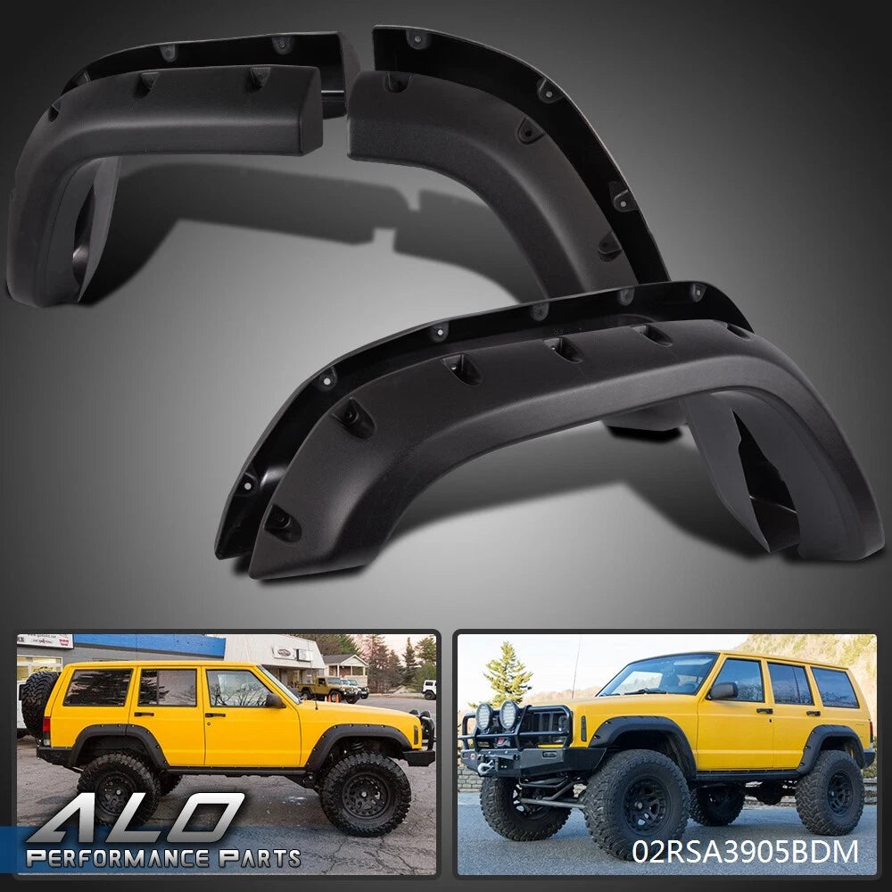 Pocket Rivet Style Wheel Fender Flares for Jeep Cherokee XJ (1984–2001)