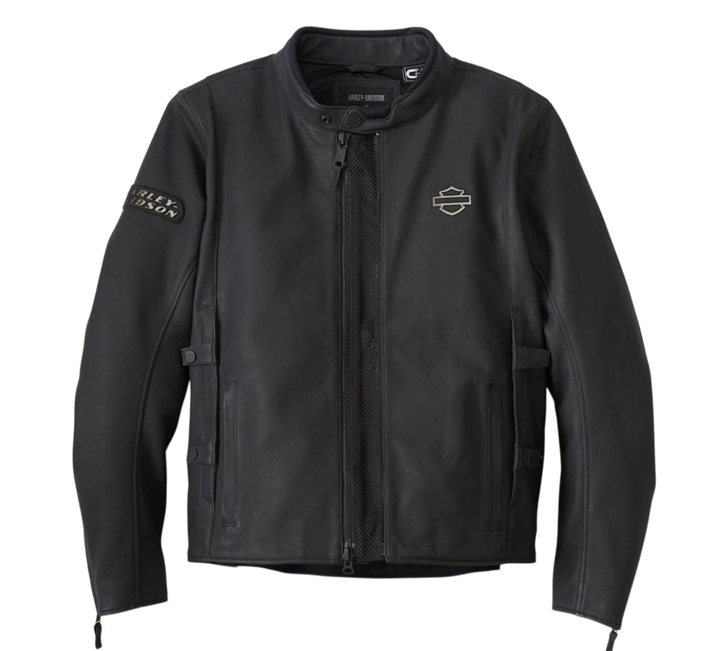 Men's Paradigm Triple Vent Leather Jacket for Harley-Davidson (Small) 98002-24VM