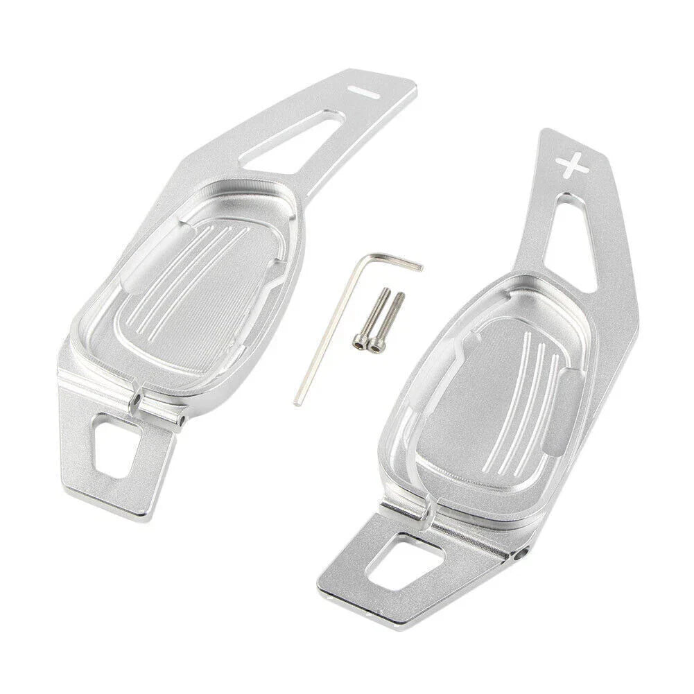 Aluminum Silver Shift Paddle Extensions for Audi A5/S5/SQ5 (2016)