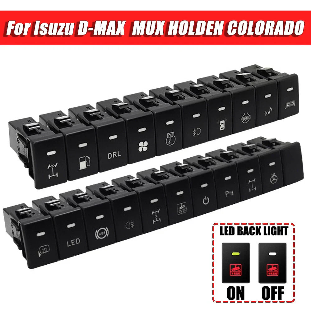 Push Switch Button with Wiring for Holden Isuzu V-Cross MU-X D-Max (2012–2020)