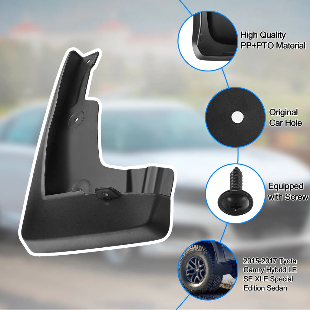 Mud Flaps Splash Guards Fender Set for Toyota Camry 2015-2015