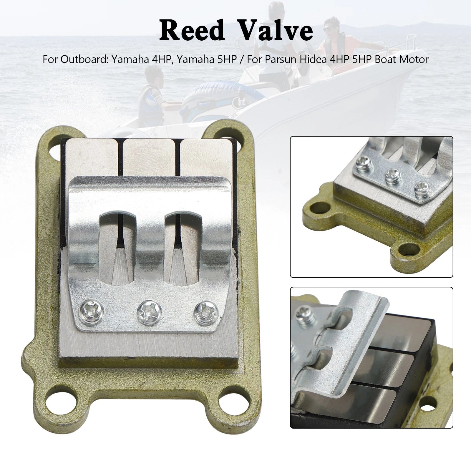 Reed Valve Assy for Yamaha 2 Stroke 4HP 5HP Outboard Motor (U3)