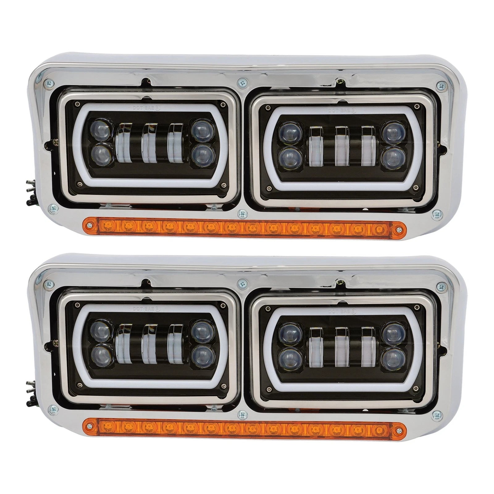 LED Projector Headlights for Kenworth W900 & Western Star 4800 (1981–2019)