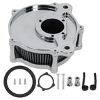 Chrome Air Cleaner Filter Intake Kit for Harley Touring Dyna (2000-2017)