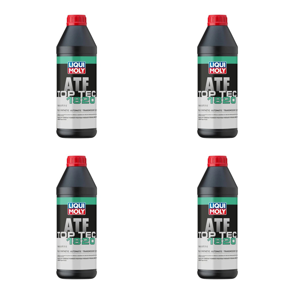 Set of 4 Liqui Moly Top Tec ATF 1820 Automatic Transmission Fluid 1L