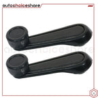 2X Window Crank Handle for Isuzu Rodeo (1991–2004) Black