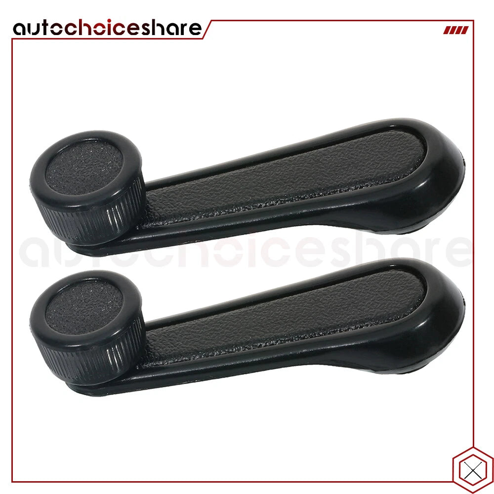 2X Window Crank Handle for Isuzu Rodeo (1991–2004) Black