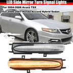 Clear LED Side Mirror Turn Signal Light for Honda Accord Hybrid Acura TSX (2004–2008)