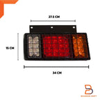 PAIR LED TAIL LIGHTS ROCK GUARD for ISUZU ELF NPR NHR NLR TRUCK