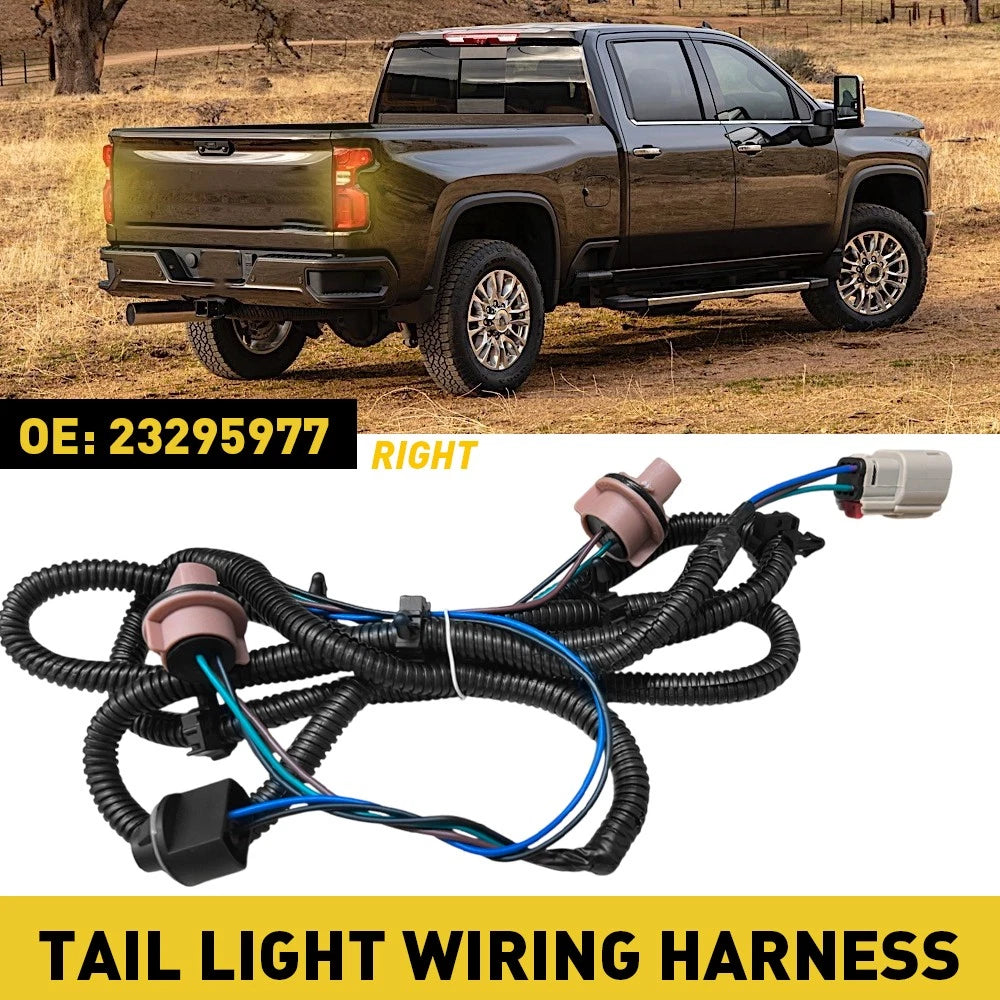 Tail Light Socket Wiring Harness for Chevy Silverado GMC 1500 2500HD (2016–2019)