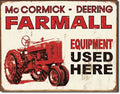 Vintage Replica Tin Metal Sign for Farmall IH Deering Equipment (400 1278)