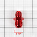 8AN Male to 10AN Flare Reducer Union Fitting for Automotive (Red Aluminum)