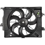 Electric AC Condenser Cooling Fan Kit for Kia Rio Hyundai Accent (2012–2013)