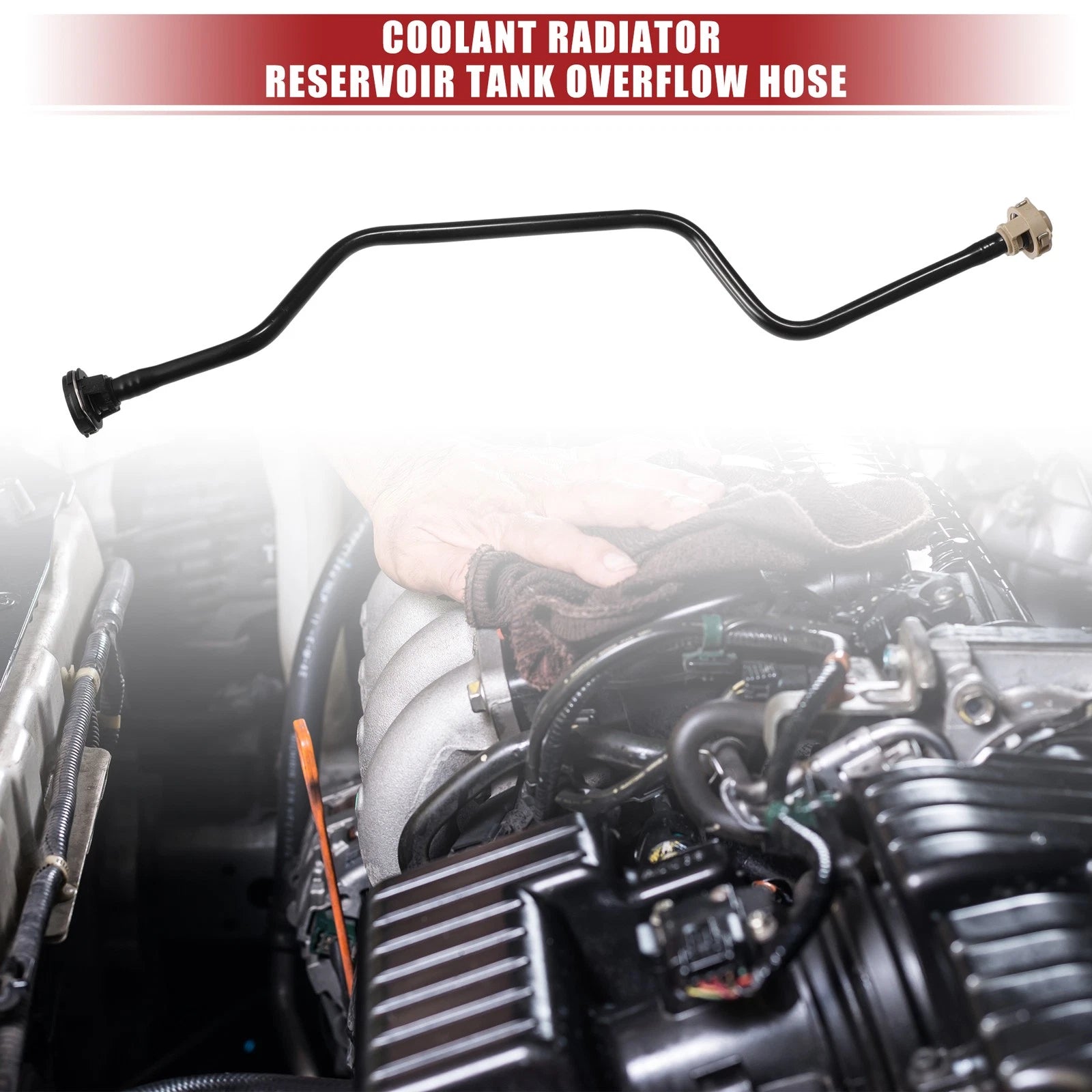 Coolant Radiator Reservoir Tank Hose for Audi Q5 2.0L TFSI (2013–2017) No. 8R0121081AQ