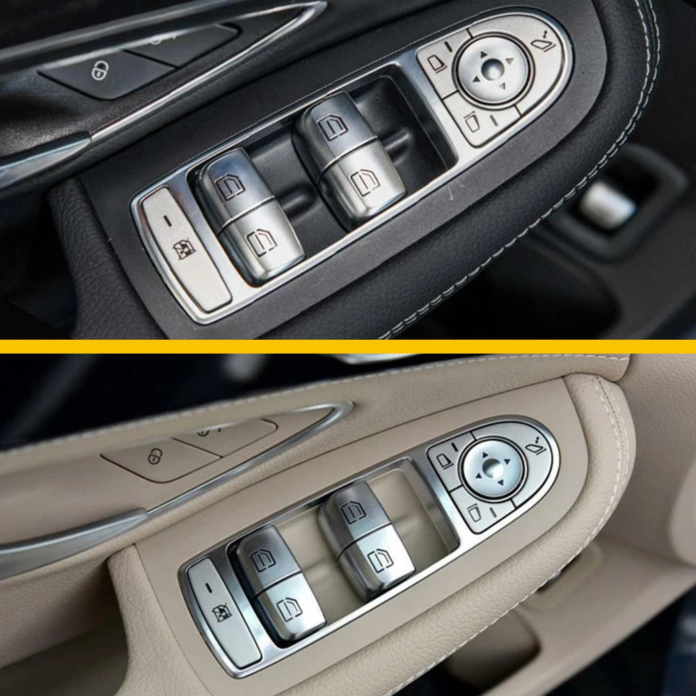 Set of 4 Window Switch Repair Caps for Mercedes C-Class C300 C63 C350 GLC300