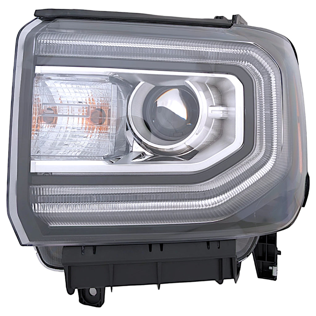 HID Headlight for GMC Sierra 1500 (2016–2018) Driver Side LED DRL LH