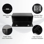 Tool Box for Pickup Truck (48"X18"X18") - Black Steel with Lock & Key