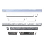 Rocker Panels with Flares 12pc Set for 2009-2018 Dodge Ram Quad Cab