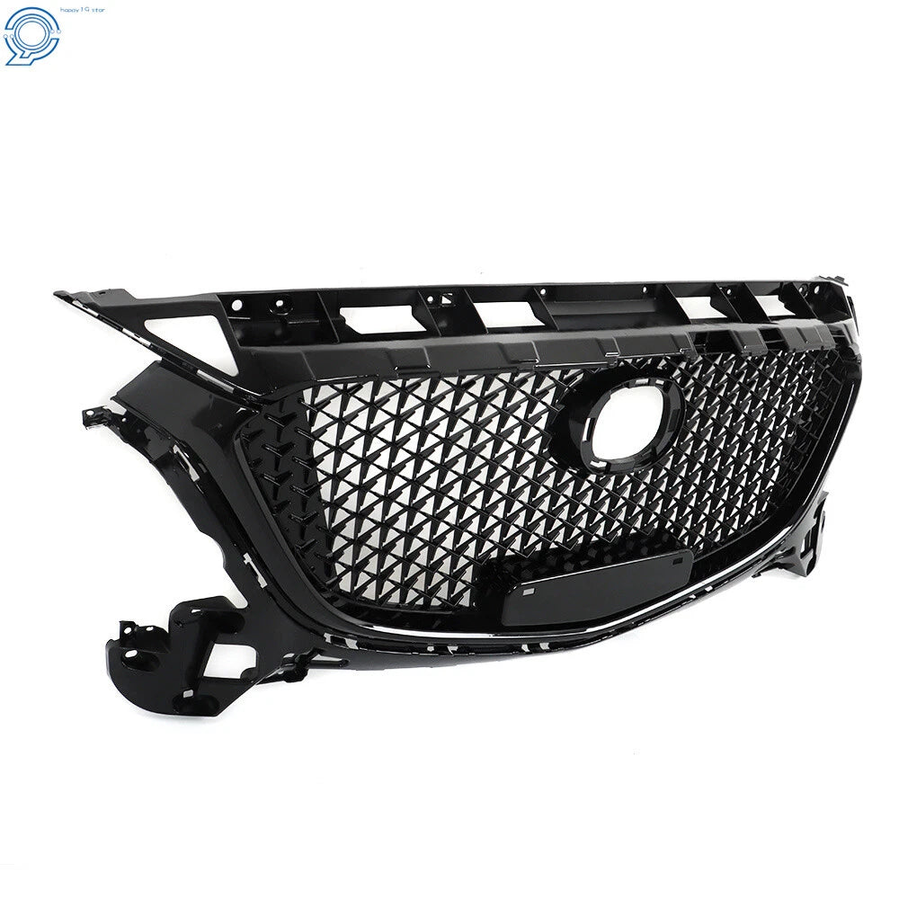 Honeycomb Grille for Mazda 3 Axela (2017–2018) Black Front Bumper