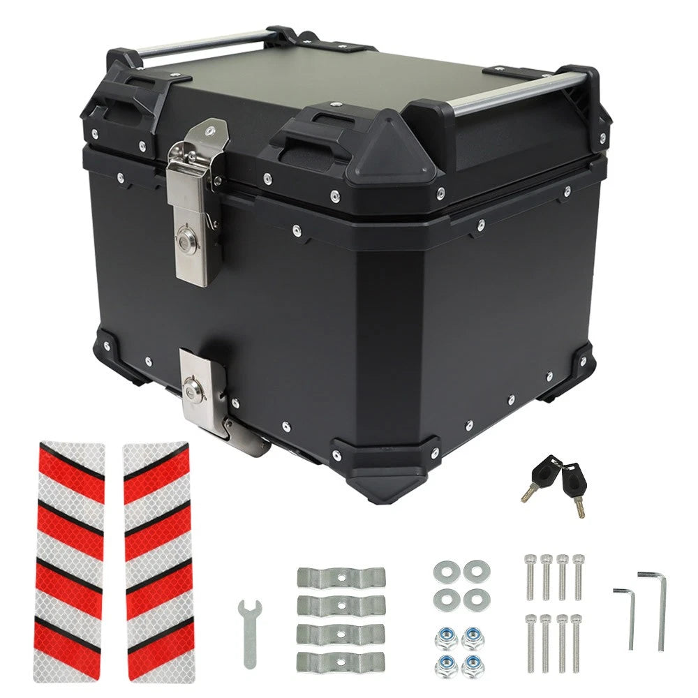 45L Waterproof Black Motorcycle Tail Box for Scooter 