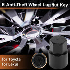 E Wheel Lock Lug Nut Key Socket Removal Tool for Toyota Lexus 