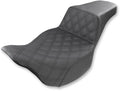 SADDLEMEN Step-Up Seat for FL (2008–2024) - Black, Lattice Stitch 808-07B-172