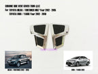 Chrome Side Vent Door Cover Trim for Toyota Hilux Fortuner Yaris Vios (2012-2015)