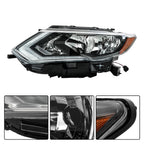 Halogen Headlight for Nissan Rogue (2017–2019) Driver Left Side