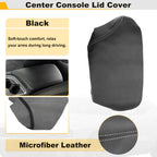 Console Lid Armrest Cover Leather for Dodge Challenger (2015–2020) Gray Stitch