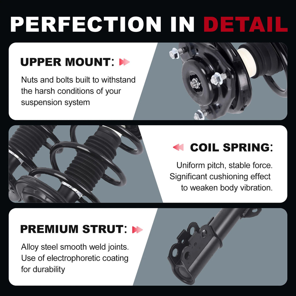 Front Struts with Coil Spring Assembly for Toyota Sienna (2011-2014)