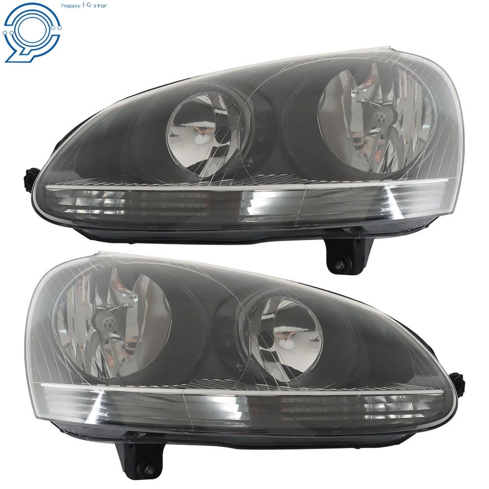 Halogen Headlights Assembly for VW Rabbit Jetta (2005-2010)