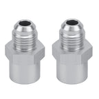6AN Adapter Fittings for GM TBI Fuel Sending Units (Metric O-ring) Silver