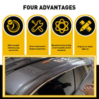 2X Black Roof Trim Molding Kit for Honda Civic Sedan 2012–2015