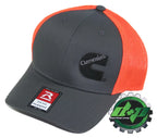 Cummins Trucker Hat for Richardson (Charcoal Gray/Orange)