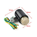 Custom Chrome Running Turn Signal Tail Light for Motorcycle Cruiser (Universal)