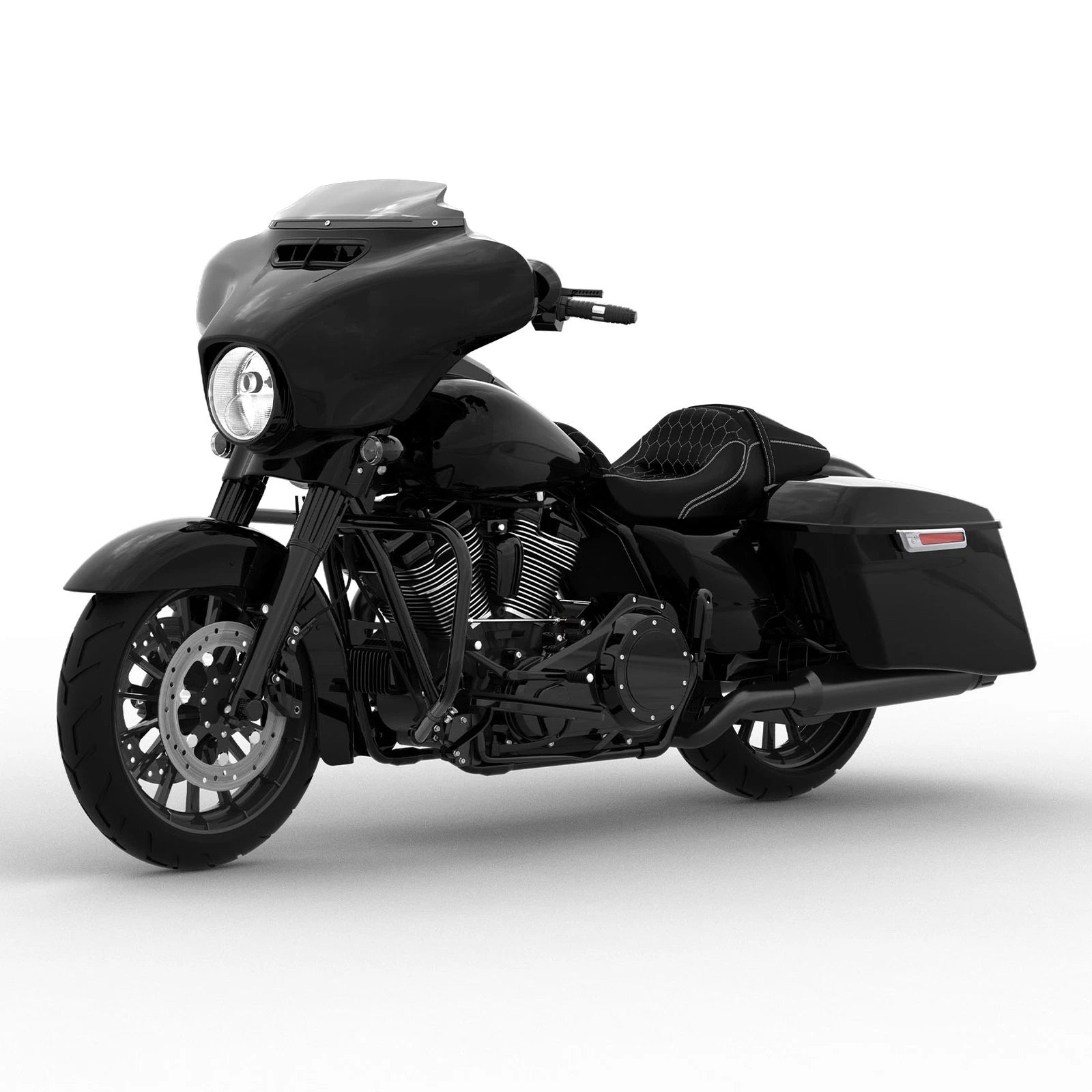 ABS Fairings Body Kit for Harley Touring Street Glide (2014–2024) Vivid Black