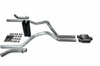 2.5" Dual Exhaust Kit for Ford F150 (2021–2025) - 1 Chamber Black Tips
