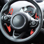 Pair Red Steering Wheel Shift Paddle Extend Cover for BMW Mini Cooper