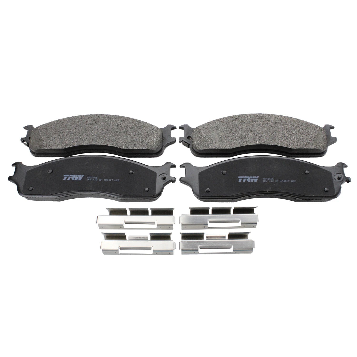 Set of 4 TRW Pro Front Metallic Brake Pads for Dodge Ram 1500 2500 3500
