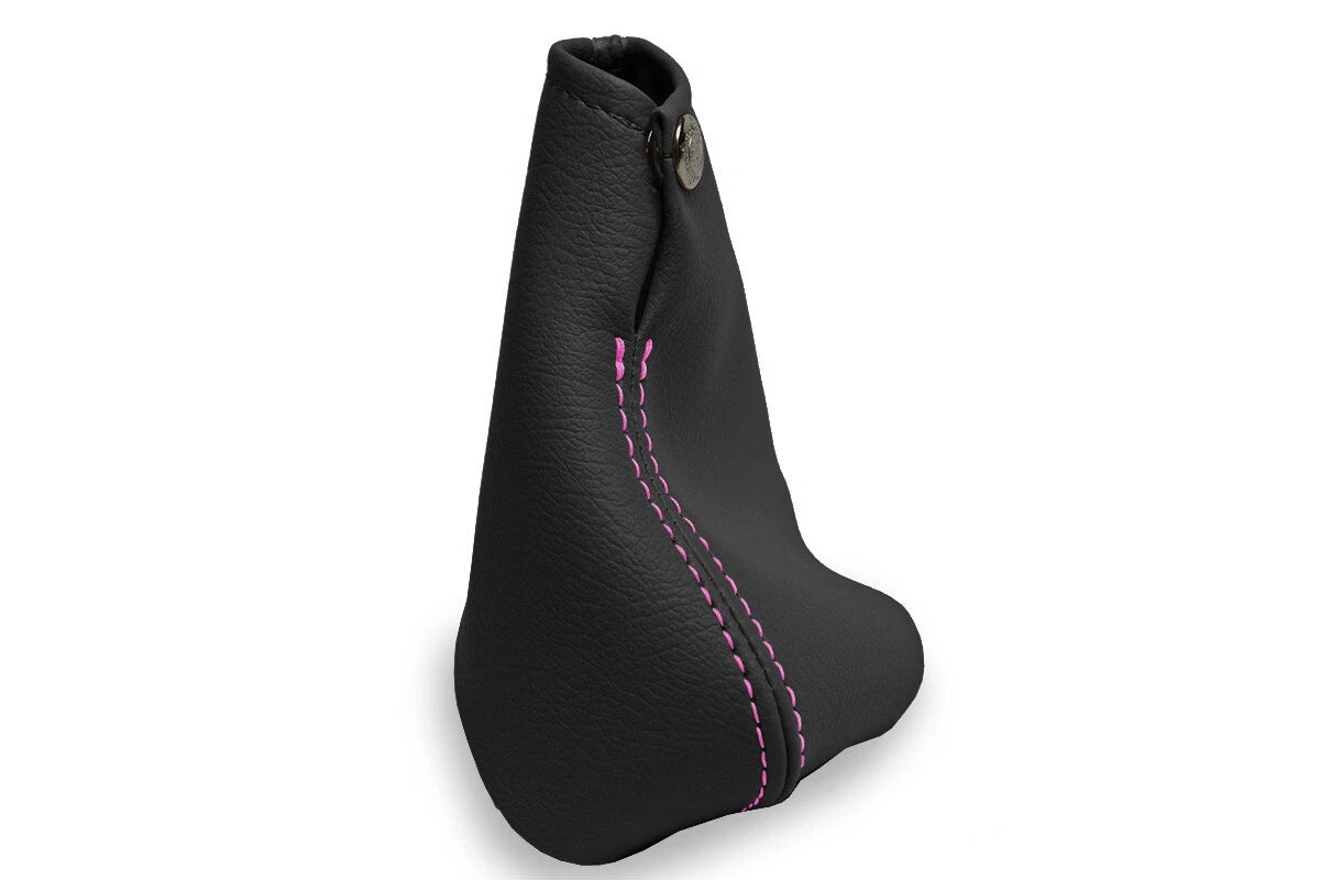 Leather Manual Shift Boot Cover for Chevrolet Cavalier (2000–2005) Pink Stitch
