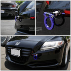 1.88" Aluminum Blue Racing Towing Hook Kit for JDM Japanese Cars