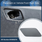 Front Right Washer Nozzle Cover Cap for Audi A3 8V (2013–2016) Gray